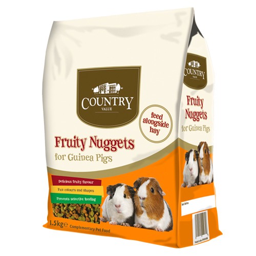 Burgess Country Value Fruity Nuggets for Guinea Pigs 1.5kg
