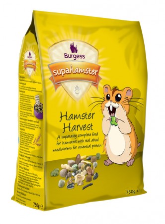 Burgess SuperHamster Hamster Harvest 750g