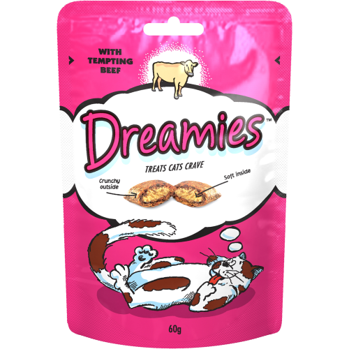 Dreamies Cat Treats Beef 60g