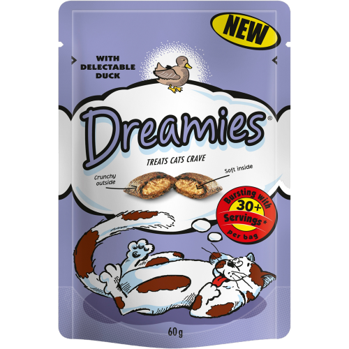 Dreamies Cat Treats Duck 60g