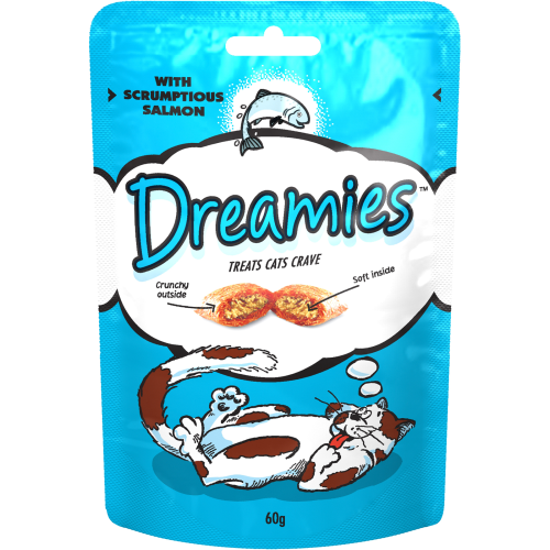 Dreamies Cat Treats Salmon 60g