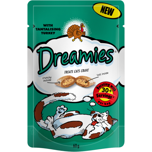 Dreamies Cat Treats Turkey 60g