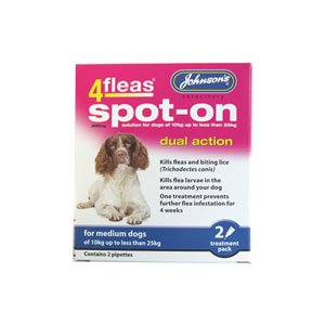 Johnsons 4Fleas Dog Dual Action Medium Dog