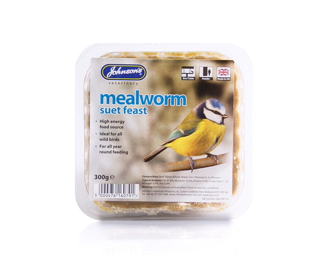 Johnsons Mealworm Suet Feast 300g