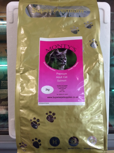 Monty Salmon Cat Food 2kg