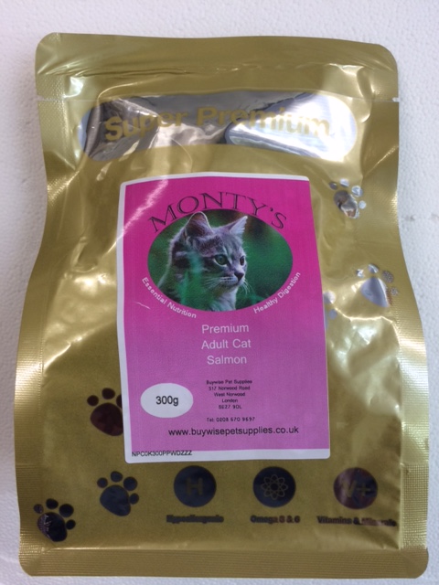 Monty Salmon Cat Food 300g