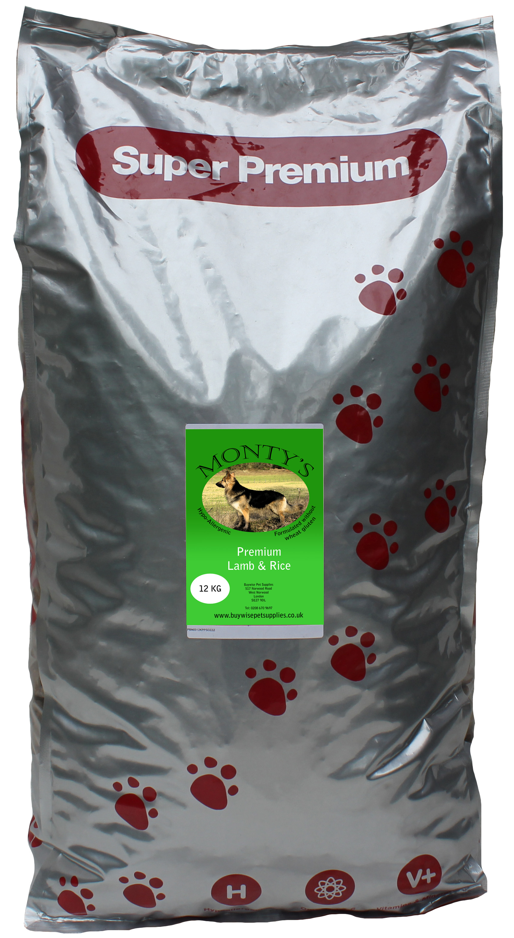 Montys Lamb and Rice 12kg