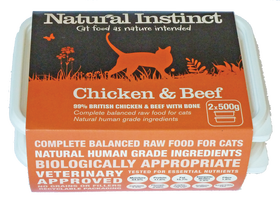 Natural Instinct Cat Chicken & Beef 2 x 500g 