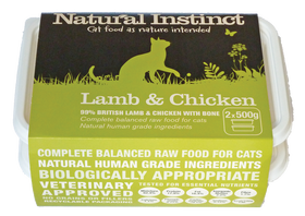 Natural Instinct Cat Chicken & Lamb 2 x 500g 